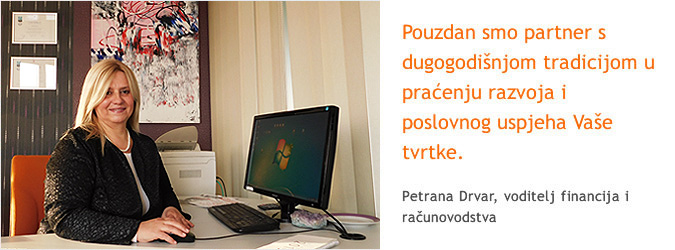 Petrana Drvar, voditelj financija i računovodstva